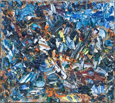 A. Vilpišauskas „Mėlynas Šilavotas“ (2002 m., drobė, aliejus) 