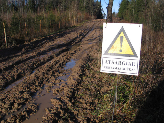 Atsargiai – urėdija! Visi kiti nepravažiuosit. Ir nėra ko!