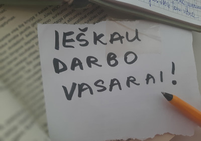 Moksleiviai aktyviai ieško darbo vasarai
