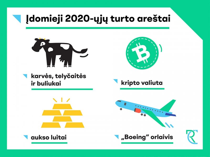 Turto areštai: nuo veislinių karvių iki senovinių automobilių