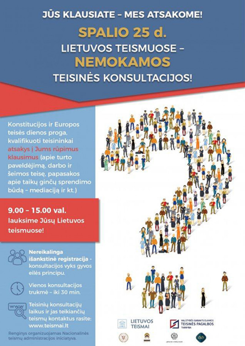 Lietuvos teismuose nemokamos teisinės konsultacijos