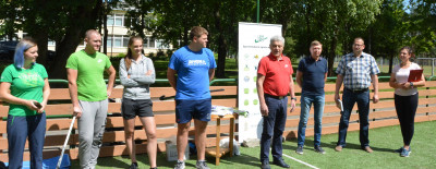 Kaltinėnuose išmėgintos žolės riedulio lazdos