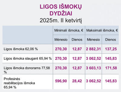 Naujos išmokų ribos: tai svarbu žinoti
