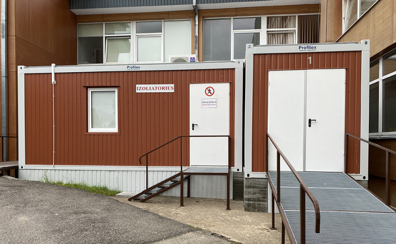 Mobiliame namelyje įkurdintas ligoninės izoliatorius