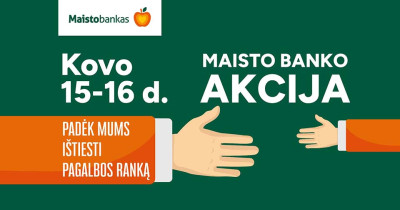 Jau šį penktadienį prasideda 36-oji „Maisto banko“ akcija