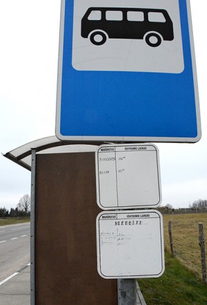 Autobusų tvarkara&scaron;čiai &ndash; būrimas i&scaron; raidžių