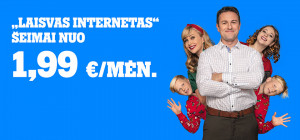 „Tele2“ pasiūlymas šeimoms: internetas namams tik nuo 1,99 Eur/mėn.