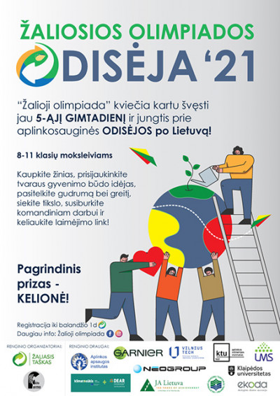 „Žalioji olimpiada“ vėl kviečia priimti aplinkosauginį iššūkį