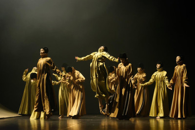 Klaipėdos valstybinio muzikinio teatro triptikas „Dona Kichotė“. Martyno Aleksos nuotr.