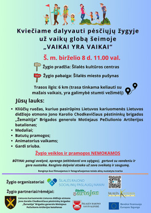 Pėsčiųjų žygis „Vaikai yra vaikai“
