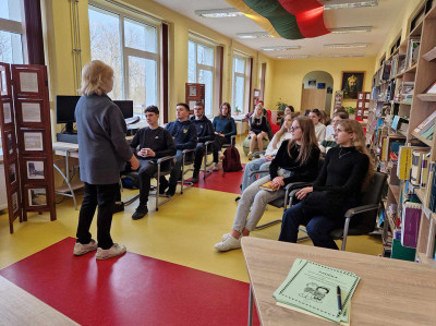 Gimnazistai prisiminė knygnešius