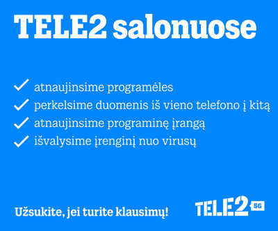 Įrenginių priežiūra vienose rankose: „Tele2“ salonuose ekspertai telefonus išvalys nuo virusų ar atkurs pamirštus slaptažodžius