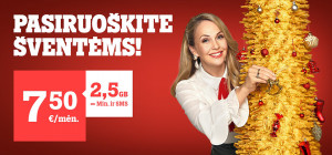 2,5 GB duomenų – tik už 7,5 Eur/mėn., o išmanieji – iki 54 proc. pigiau
