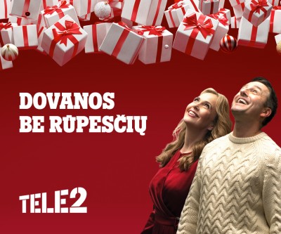 Kalėdiniai „Tele2“ pasiūlymai: pasirūpinkite dovanomis iš anksto ir šventes pasitikite be rūpesčių