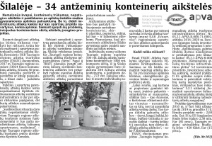 &Scaron;ilalėje &ndash; 34 antžeminių konteinerių aik&scaron;telės