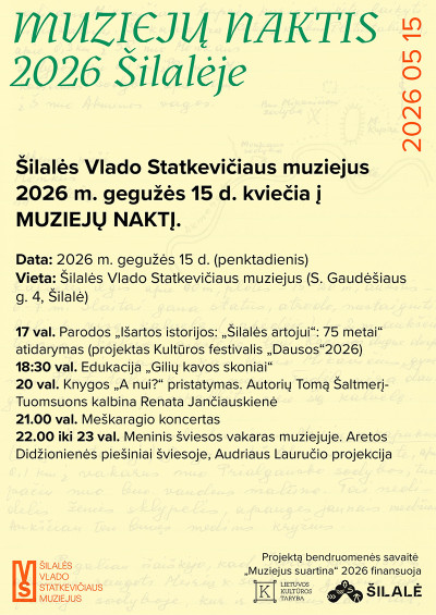 Muziejų naktis &Scaron;ilalėje: nuo cenzūros istorijų iki žemaiti&scaron;ko repo