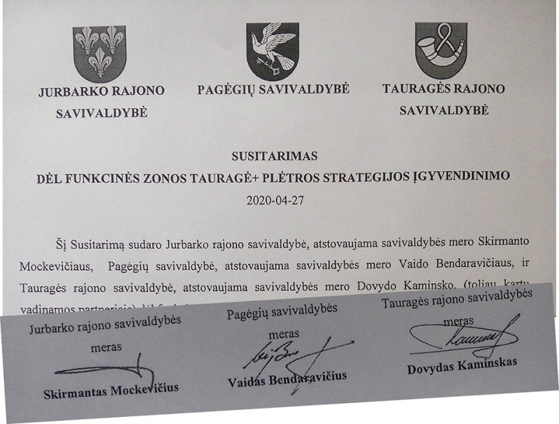 Susitarimas dėl strategijos – be Šilalės