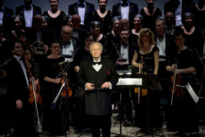 S.Domarko 80 m. jubiliejui skirto koncerto „Operetės šventė“ akimirkos. Olesios Kasabovos nuotr.