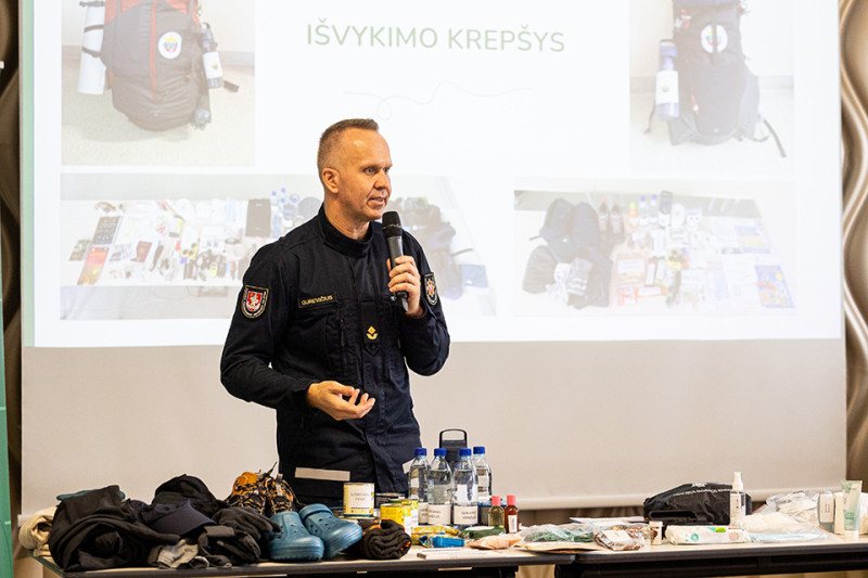 Pasak D. Gurevičiaus, svarbu turėti planą ir komandą – pasirengimas nelaimėms prasideda nuo pirmųjų žingsnių Nuotr. Pauliaus Peleckio/BNS Lietuva