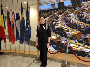 Gimnazijos atstovė – Briuselyje