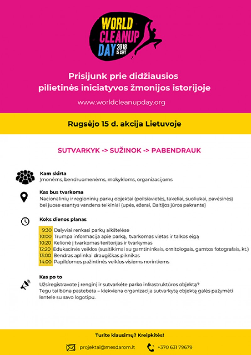 Didžiausia pilietinė iniciatyva pasaulyje jau rugsėjo 15 d. Tapk jos dalimi!