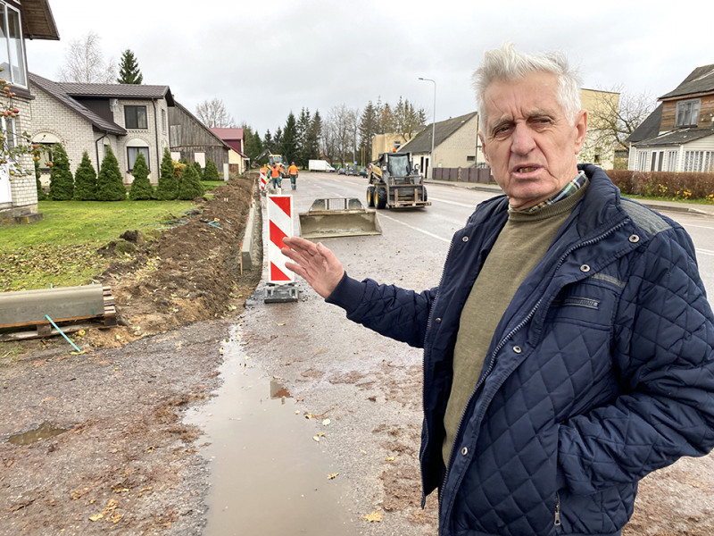 Šaligatvio remontas sukėlė abejonių