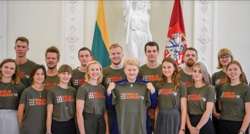 „Misija Sibiras“ dalyviai su Prezidente