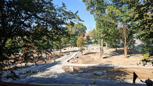 &Scaron;ilalės skveras tvarkomas sparčiai