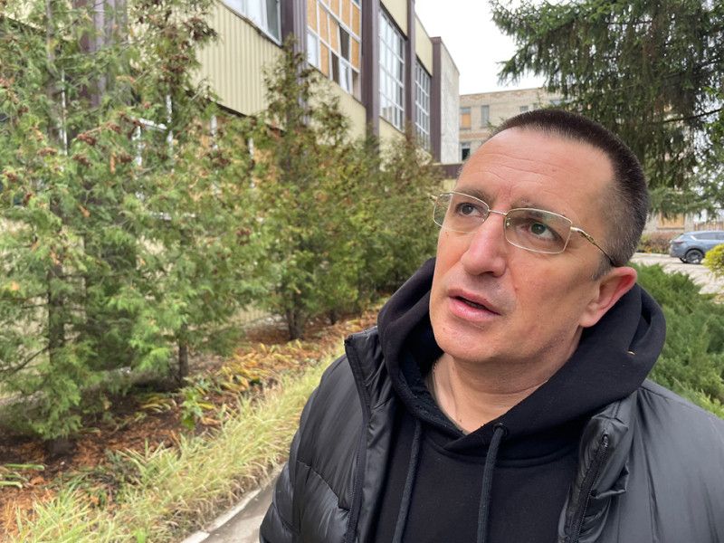 Profesinės mokyklos direktorius V. Gru&scaron;ka įsitikinęs, jog prie&scaron;as siekia palaužti ukrainiečių valią