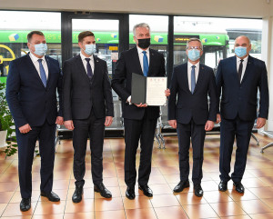 Pasirašytas bendras apskrities savivaldybių susitarimas dėl viešojo transporto organizavimo LR Prezidento kanceliarijos/Roberto DAČKAUS nuotr.