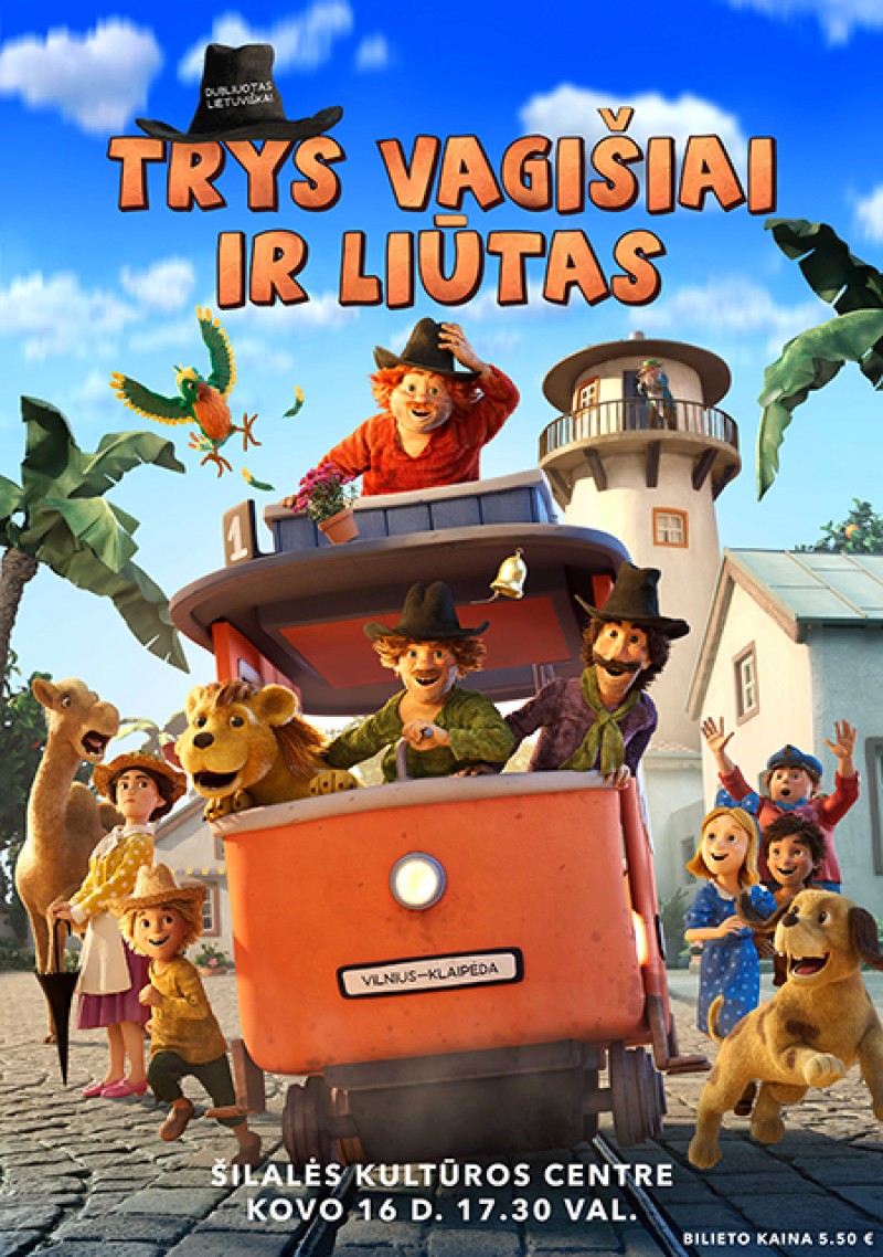Filmas šeimai „Trys vagišiai ir liūtas“