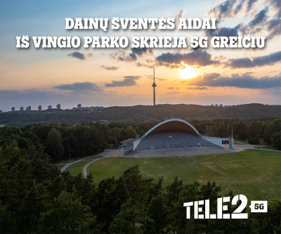 „Tele2“ sveikina Dainų šventę su 100-mečio sukaktimi: pasirūpino ypatinga ryšio kokybe