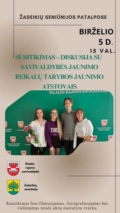 Susitikimas-diskusija Žadeikių seniūnijoje