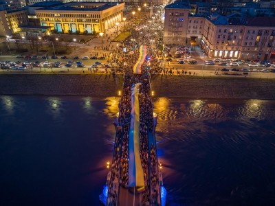 Palaikymo akcija ukrainiečiams Vilniuje