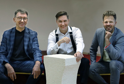 Iš kairės: A. Kazlauskas, A. Apšega, A. Šaulys