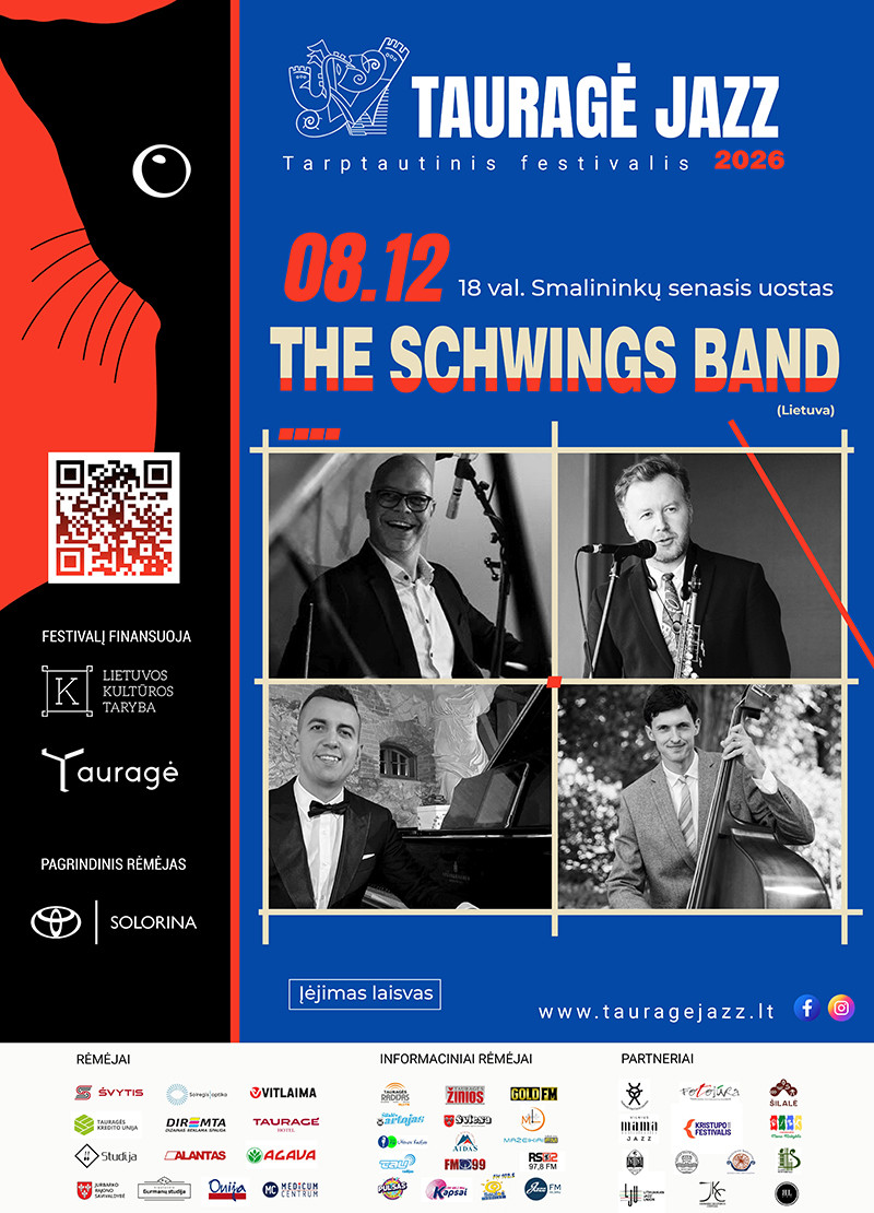 Į Smalininkų Senąjį uostą sugrįžta džiazas ir &bdquo;The Schwings Band&ldquo;: laukia fantasti&scaron;kas svingo vakaras
