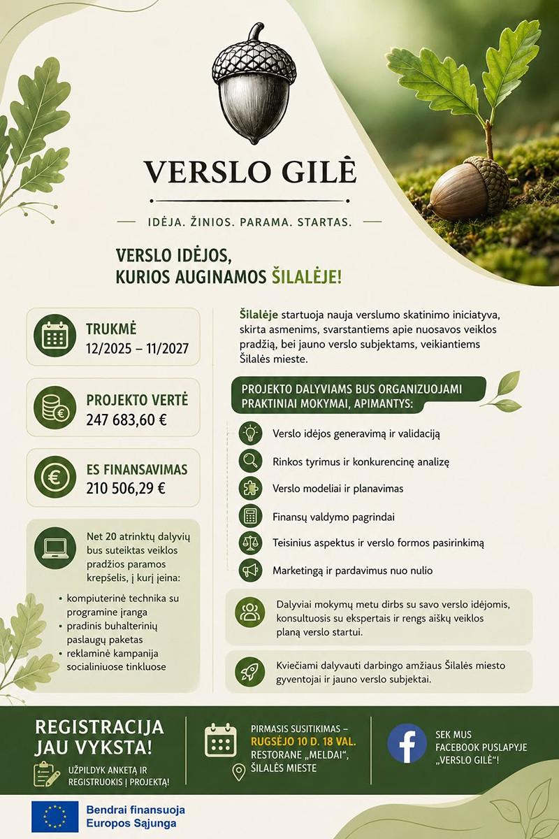 &bdquo;Verslo gilė&ldquo; &Scaron;ilalėje&nbsp;
