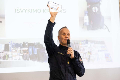 Pasak PAGD patarėjo D. Gurevičiaus, vien tik surašyti planą nepakanka – būtina jį išbandyti  Nuotr. Pauliaus Peleckio/BNS Lietuva